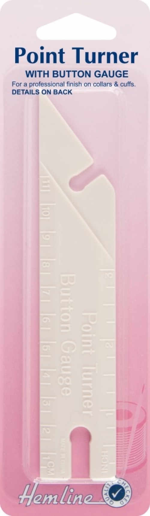 Hemline Point Turner Button Gauge