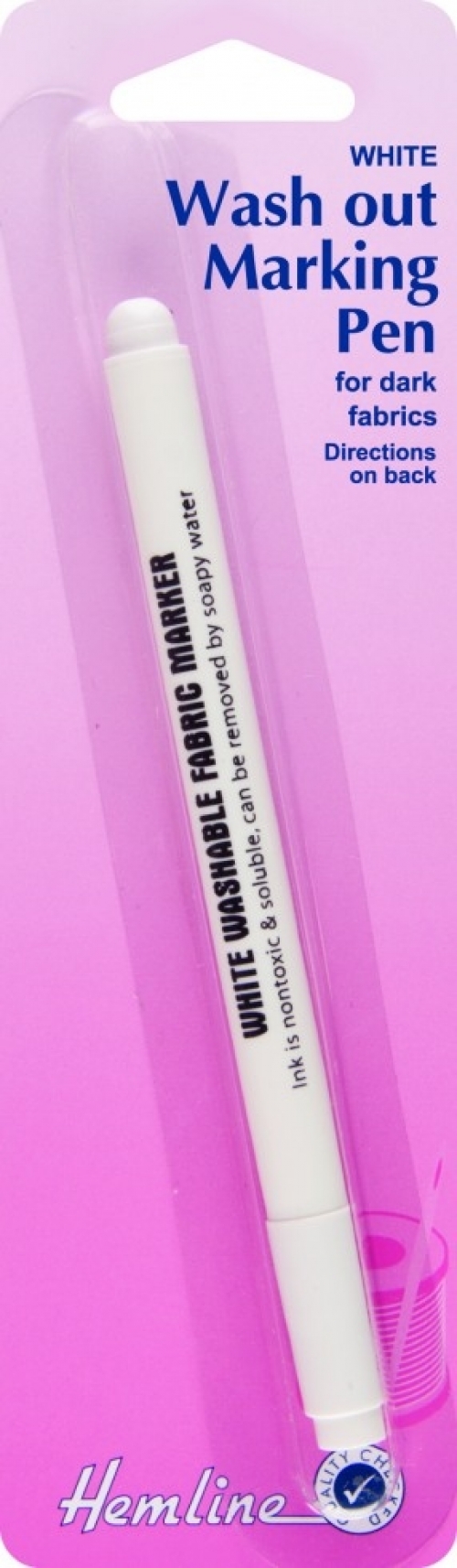 Hemline Water Erasable Marking Pen White