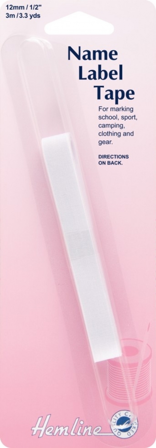 Hemline Name Label Tape