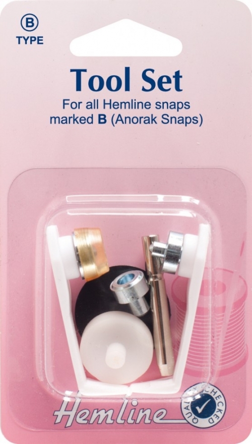 Hemline Anorak Snaps Tool Set