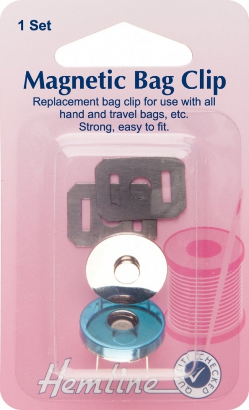 Hemline Magnetic Bag Fasteners Silver
