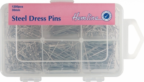 Hemline Steel Dressmaking Pins