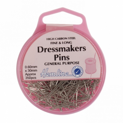 Hemline Steel Dressmaker Pins
