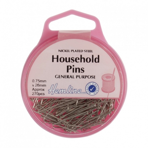 Hemline Steel Household Pins