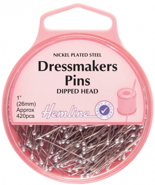 Hemline Dipped Head Dressmaking Pins