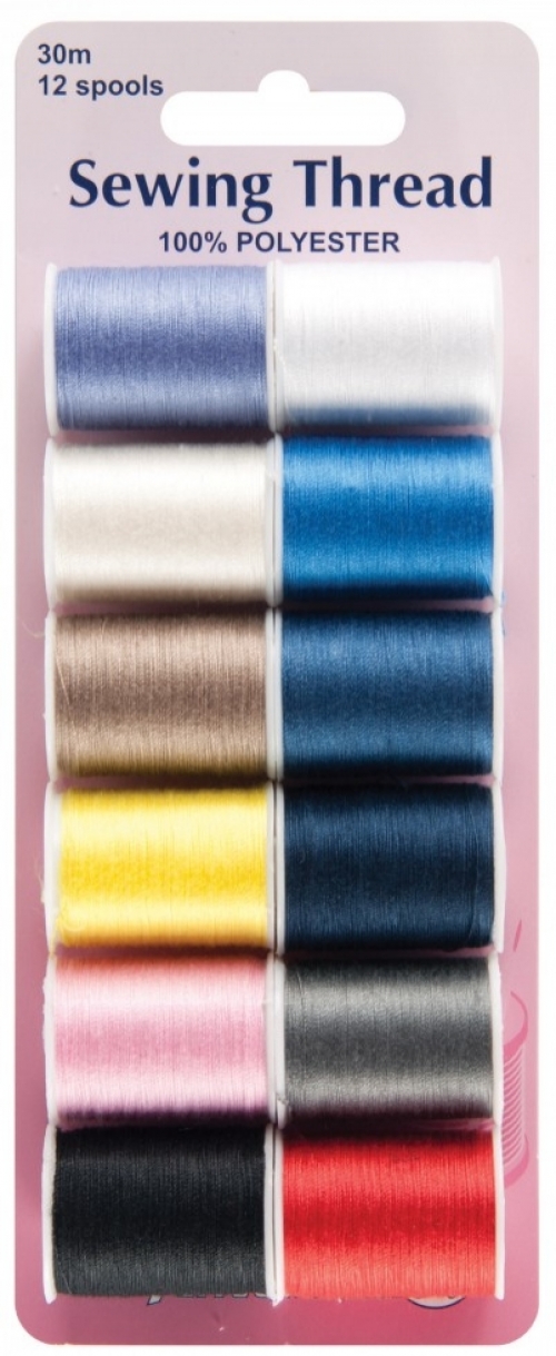 Hemline Sewing Thread Kit Assorted Colours