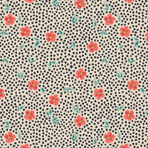 Art Gallery Fabrics Indie Folk 100% Cotton Poplin Fabric Mist Flora Luminous