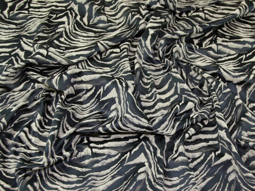 Lady McElroy Stretch Woven Jacquard Fabric Black & Beige