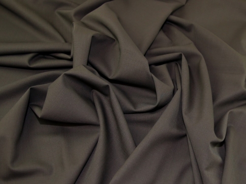 Lady McElroy Stretch Woven Suiting Fabric Dark Brown