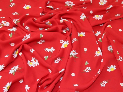 Lady McElroy Double Georgette Fabric Red