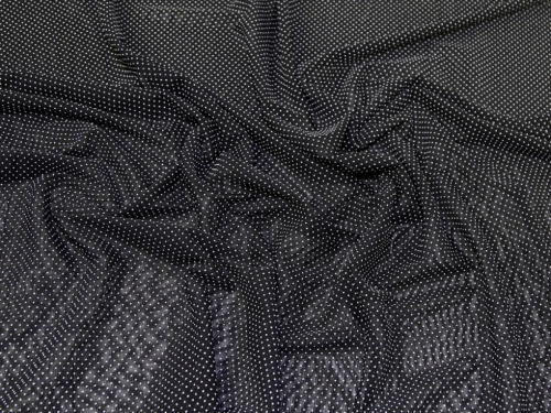 Lady McElroy Stretch Mesh Fabric Black