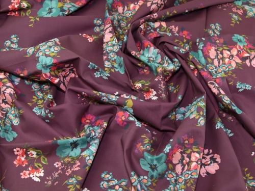 Lady McElroy Scuba Stretch Knit Fabric Wine