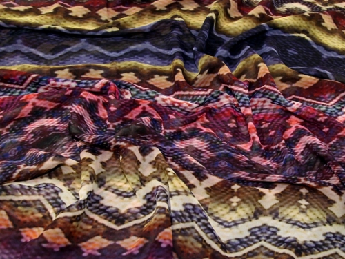 Lady McElroy Sheer Chiffon Fabric Multicoloured