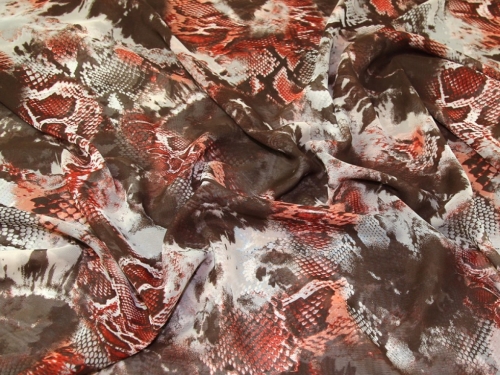 Lady McElroy Sheer Chiffon Fabric Brown