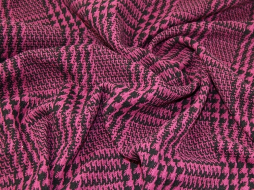 Lady McElroy Wool Blend Coating Fabric Pink
