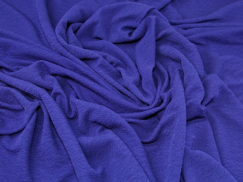 Lady McElroy Textured Stretch Knit Fabric Royal Blue