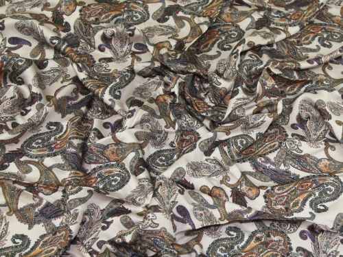 Lady McElroy Viscose Challis Fabric Stone