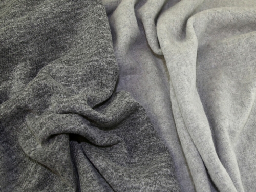 Lady McElroy Wool Textured Stretch Knit Fabric Grey