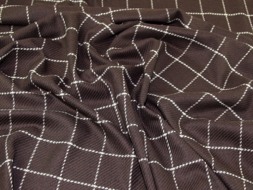 Lady McElroy 100% Pure Wool Coating Fabric Brown