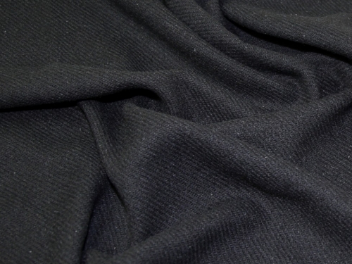 Lady McElroy Wool Blend Coating Fabric Black
