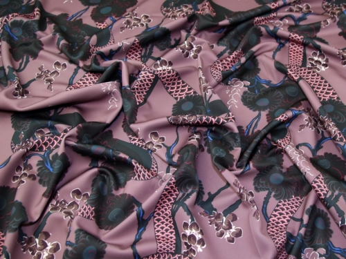 Lady McElroy Scuba Stretch Knit Fabric Mauve