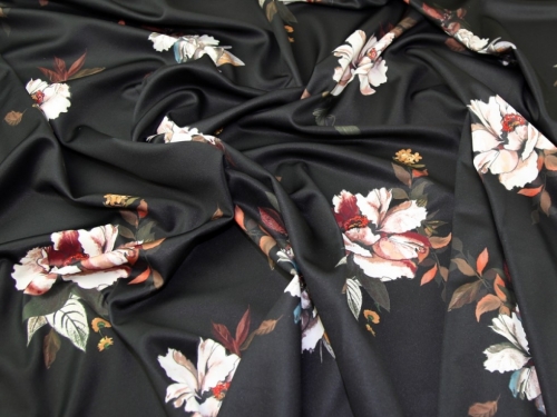 Lady McElroy Scuba Stretch Knit Fabric Black