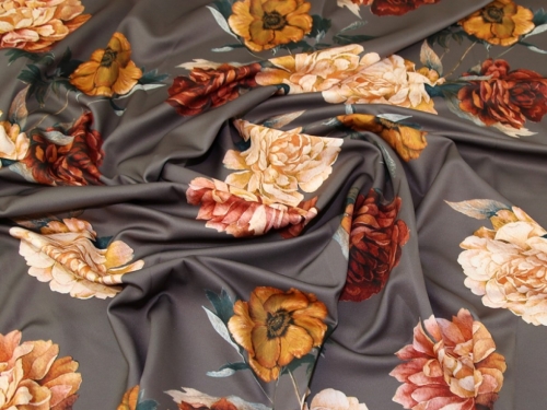 Lady McElroy Scuba Stretch Knit Fabric Rust