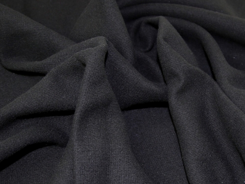 Lady McElroy 100% Pure Wool Coating Fabric Black