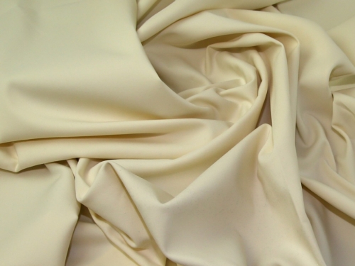 Lady McElroy Stretch Woven Suiting Fabric Cream