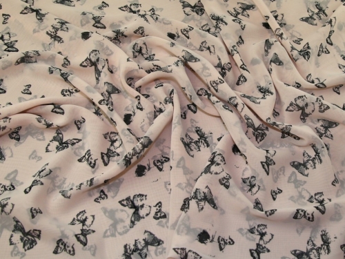 Lady McElroy Sheer Chiffon Fabric Pink