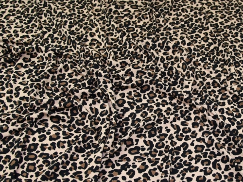 Lady McElroy Viscose Crepe Textured Stretch Knit Fabric Brown