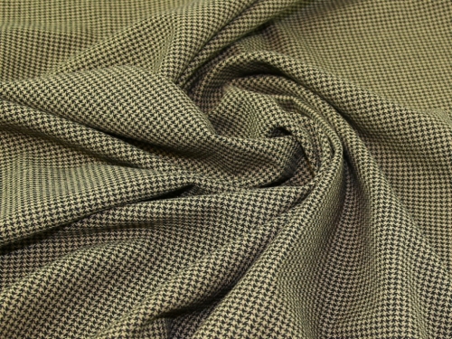 Lady McElroy Wool Blend Coating Fabric Black & Gold