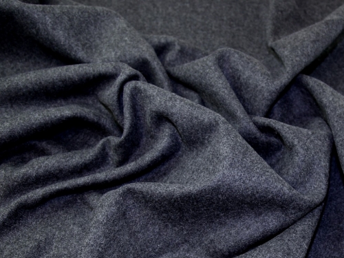 Lady McElroy Wool Blend Coating Fabric Charcoal Grey