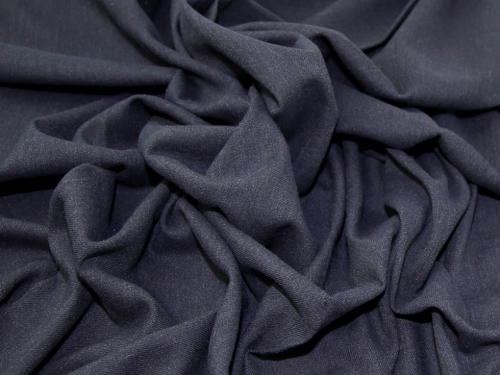 Lady McElroy Wool Blend Coating Fabric Denim Blue