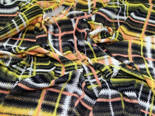 Lady McElroy Soft Polyester Crepe Fabric Multicoloured