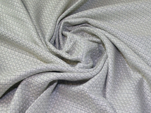 Lady McElroy Tweed Suiting Fabric Silver Ivory