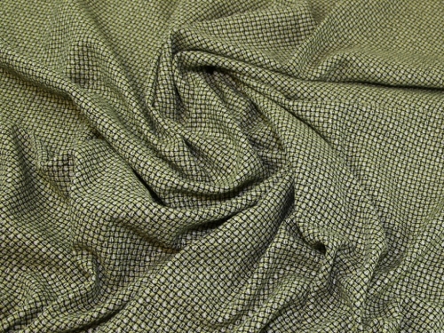 Lady McElroy Tweed Suiting Fabric Black & Yellow