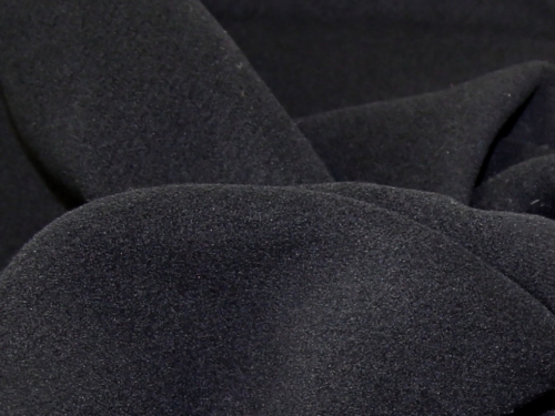 Lady McElroy 100% Pure Wool Coating Fabric Black