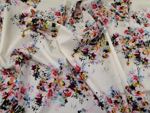 Lady McElroy Marlie Cotton Lawn Fabric Ivory
