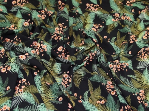 Lady McElroy Microfibre Smooth Crepe Fabric Green