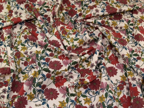 Lady McElroy Marlie Cotton Lawn Fabric Ecru