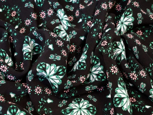 Lady McElroy Soft Polyester Crepe Fabric