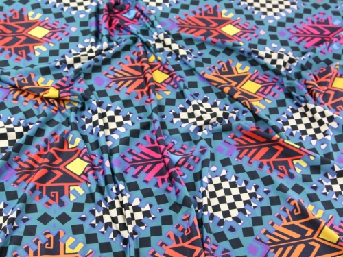 Deadstock ITY Silky Stretch Knit Fabric Multicoloured