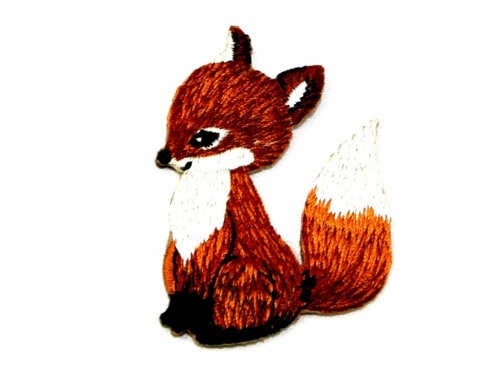 Patch Motif Sitting Fox (Value Pack of 3) Brown