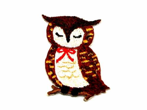 Patch Motif Owl (Value Pack of 3) Brown