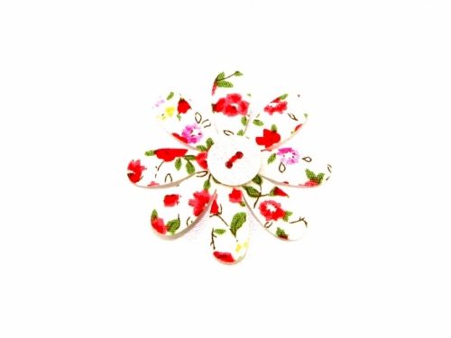 Patch Motif Flower Pink & Red