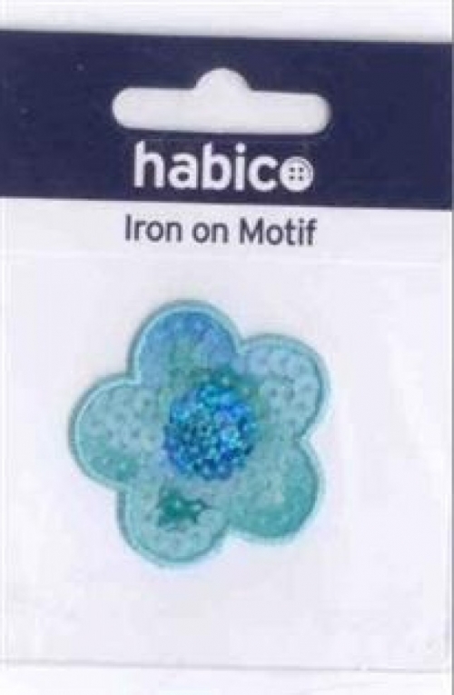 Flower Patch Motif Turquoise