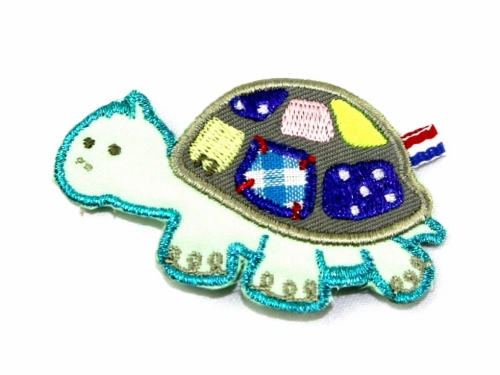 Patch Motif Turtle Turquoise