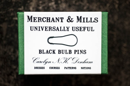 Merchant and Mills Bulb Pins Black