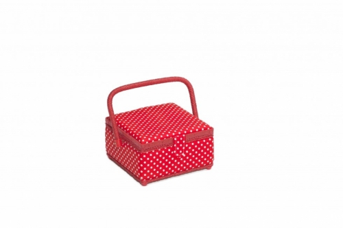 Hobby and Gift Small Sewing Craft Box Red